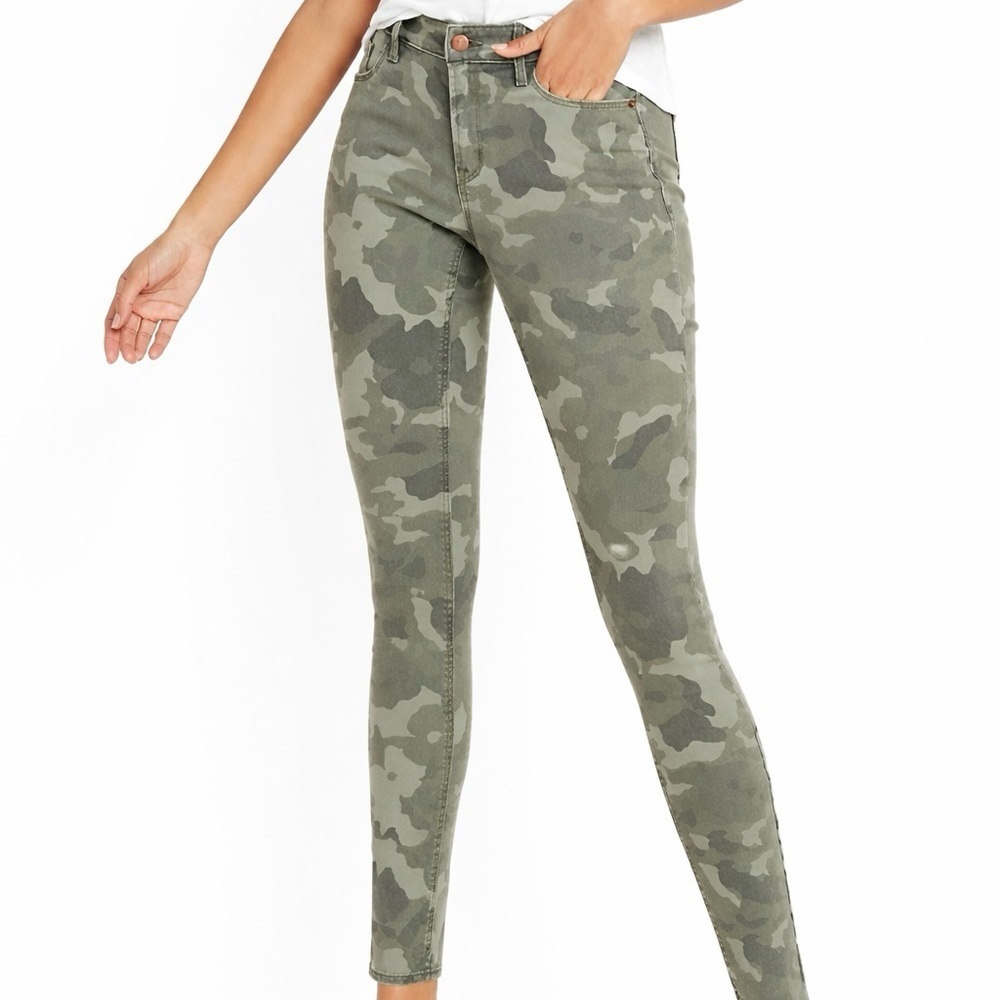 Camouflage Skinny Jeans Gorpcore Grunge Concert Indy